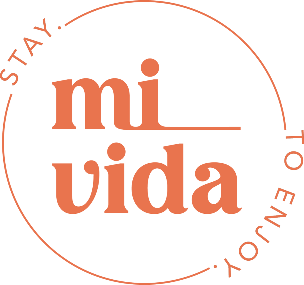 mi_vida Logo Slogan Kreis Orange