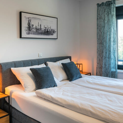 mi_vida Pula Kroatien Schlafzimmer Doppelbett Appartement